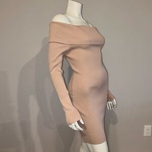 Off The Shoulder Sweater Dress